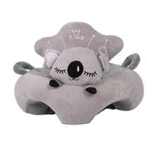 Sofá para sentarse para bebés, sofá de apoyo para sentarse para bebés, aspecto de dibujos animados para el hogar - Gris - Ver 1