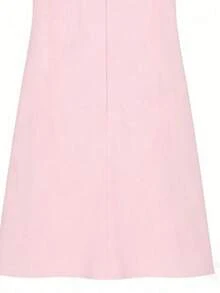 Đầm dự tiệc thanh lịch hở lưng, kiểu dáng thường ngày. - Hồng - Xem 6