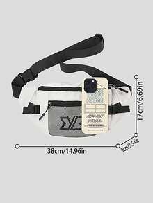 Streetwear Utility Chest Bag, Unisex Lightweight Sports Waist Pack, Casual Shoulder Crossbody Bag - Multicolor - View 8
