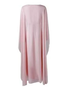 Elegant Casual Minimalist Holiday & Date Night Shawl Dress Two Pieces Set Pink - Pink - View 10