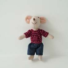 1 pièce/2 pièces Poupée de souris mini détachable de 15 cm pour costume de fête, jouet en tissu doux de souris convenant pour maison de poupée et décoration de mini scène, cadeau pour enfants - Multicolore - Voir 11