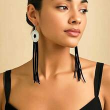 复古波西米亚流苏耳环，欧美个性化西部风格耳环 - 蝴蝶型 - 查看 1