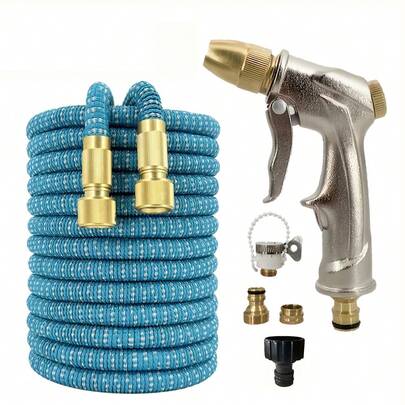 25FT-150FT Expandable Garden Watering Hose High Pressure Car Wash Magic Flexible Water Hose Irrigation Cleaning Tools