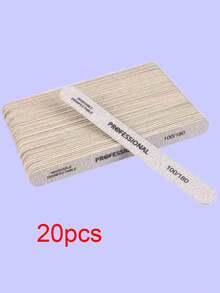 3/5/10/20/50pcs Nail Files, 100/180 Grit Sandpaper, Zebra Pattern Double-Sided Washable Coarse Files, Suitable For Removing Acrylic Nails And Extending Nails, Manicure Care Set, Salon & Home Use - Multicolor - View 21