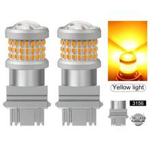 TOAUTO 2 bóng đèn LED ô tô 20W 3000LM Canbus 144SMD BA15S BAU15S BAY15D 3156 3157 7440 7443 dùng cho đèn xi nhan trước sau, đèn phanh, điện áp 12V, màu trắng, đỏ, vàng. - A - Xem 21