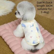 Pet Dog Cat Clothes Spring Summer Cotton Mesh Vest, Breathable Anti-Shedding Backless Vest For Teddy/Poodle In Summer - Multicolor - View 9
