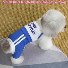 Pantalones de malla transpirable de 4 patas, adecuados para perros pequeños como el caniche y el Teddy, pantalones ligeros de tirantes para verano - Azul - Ver 12