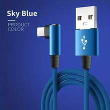 Cable de carga súper largo de 1m/2m/3m, cable de carga de nailon trenzado, carga rápida USB multicolor, compatible con Huawei, compatible con Samsung, adaptador de carga universal eficiente - Multicolor - Ver 10
