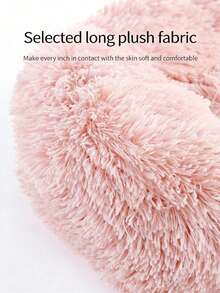 1pc Warm & Soft Plush Pet Round Bed, Fluffy Winter Cozy Pet Round Cushion Nest For Medium/Large/Small Cats & Dogs - Dark Grey - View 7