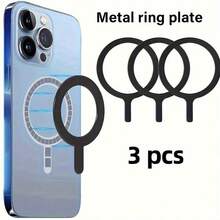 【未来风尚】无线充电Q型铝合金贴纸 - 兼容所有智能手机，耐用不锈钢材质，时尚设计，紫色光晕点缀 - 彩色 - 查看 12