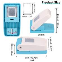 1 pieza Perforadora de sello rectangular/cuadrada grande, perforadora manual con borde dentado, adecuada para arte en papel, scrapbooking, creación de tarjetas DIY, fabricación de artesanías - 1 pieza - Ver 9