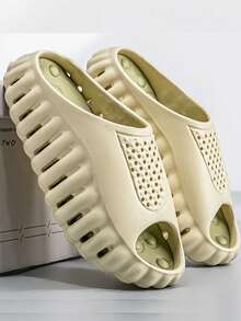 Quick-Dry Beach Slippers - Non-Slip Thick EVA Sandals, Suitable For Pool And Travel - Green - View 4