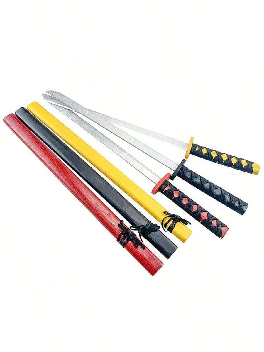 1pc 2026 New Arrival Wooden Martial Arts Sword, Suitable For Parties, Birthdays, Easter, Graduation, Gifts - Multicolor - View 1