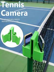 1PC Tennis Racket Phone Mount - Dual Camera Phone Holder Designed For Tennis, Easy Installation, Lightweight And Portable, Best Gift For Tennis Enthusiasts - Pileball Court Phone Recorder - Multicolor - View 2