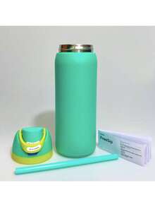 OWA 32OZ Water Bottle With Straw, Insulated Stainless Steel Tumbler, 24hrs Cold, Lock Lid, For Sports Travel School - 綠色 - 查看 2