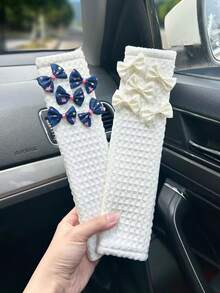 1pc Butterfly Seat Belt Shoulder Pad, Soft & Comfortable Car Safety Belt Cover - Shoulder Pads - View 6