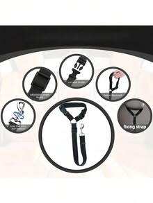 1 chiếc dây dắt chó ngồi ghế ô tô, dây dắt thú cưng trong xe, dây an toàn cho chó trên xe hơi, khóa dây an toàn cho chó trên xe hơi, phụ kiện ghế ô tô cho chó, quà Giáng sinh - Nhiều màu - Xem 2