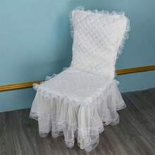 New Princess Style Minimalist Chair Cover, Lace Chair Pad, Lace Chair Slipcover - Multicolor - View 10