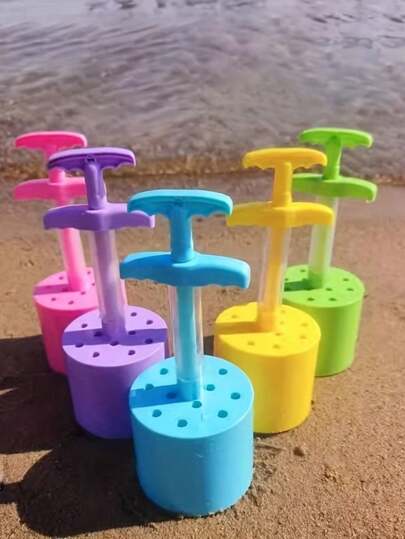 2pcs Coal Lump Snowball Clamp, Beach Props, Compatible With Foam Or Molded Clay Kit, Beach Sandcastle Building, Beach Party Supplies, Birthday Gift