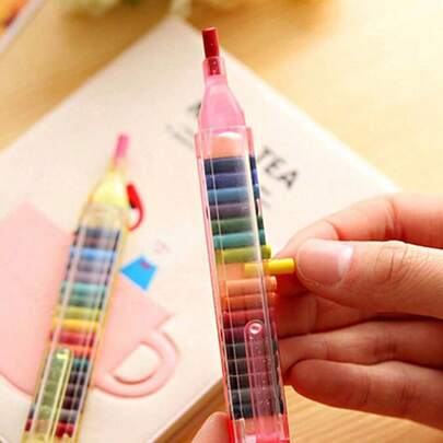 20 bút sáp dầu có thể thay thế, màu sắc sống động, nhỏ gọn và có thể giặt sạch, thích hợp cho trường học, vẽ tranh và các dự án sáng tạo. Dụng cụ vẽ cầm tay | Bút sáp màu | Vỏ nhựa | Đồ dùng văn phòng phẩm thủ công | Đồ dùng học tập | Đồ dùng văn phòng