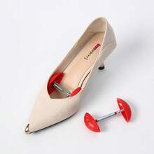 Mini Shoe Stretcher With Hand Guard, High & Wide Shoe Shaper, Prevent Wrinkles, Deformation And Foot Cramp - Red - View 1