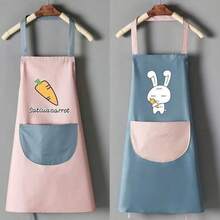 Bộ 2 tạp dề làm việc điều chỉnh được, chống thấm nước và dầu mỡ, họa tiết thỏ và cà rốt hoạt hình, có túi, thích hợp cho việc nấu nướng, tạp dề đầu bếp unisex, thích hợp cho việc nấu ăn trong nhà bếp, tạp dề dọn dẹp nhà cửa đơn giản và thanh lịch. - Nhiều màu - Xem 10