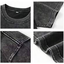 Men's Casual T-Shirt, Stonewashed, Exclusive Printed , Dark Rock, Metal, Black Parade - Negro 4 - Ver 5