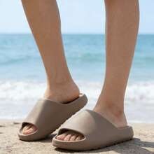 Popular EVA Outdoor Casual Couple Slippers, Versatile Minimalist Men's Sandals - Brown - View 2