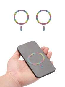 2个MagSafe无线充电磁环，粘性磁性手机支架配件，超薄贴合，无痕无损 - 亮色 - 查看 10