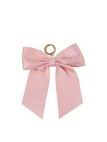 1pc Women's Solid Color Casual Sweet Bow Decor Accessory, Round Ring Open Key Chain, Bag Charm, Suitable For Matching Outfits, Decorating Bags, Applicable For Any Occasion - Multicolor - View 16