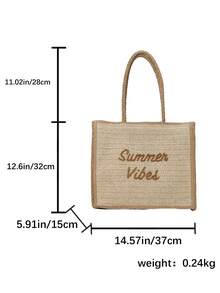 女士夏季藤编单肩包，女孩手工编织手提包，经典编织包，女士沙滩单肩包，女士草编包，斜挎包，女士手提包，沙滩必备，沙滩用品，沙滩装备和夏季必备品，夏季包包，度假必备品，非常适合旅行、度假和海滩 - 卡其色 - 查看 8