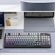 X98Pro 三模式 RGB 无线键盘，带侧刻屏幕、蓝牙和可定制游戏机械键盘 - 查看 13