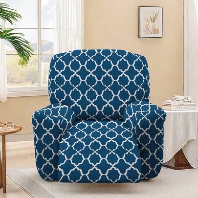 Bộ 4 tấm bọc ghế thư giãn, bọc ghế thư giãn in họa tiết, bảo vệ ghế sofa chống trượt, bọc nội thất phù hợp cho phòng khách.