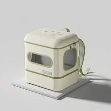 2合1寵物推車兼背包式攜帶袋,可擴展透氣網布設計,適合貓狗使用,適合徒步、露營與戶外活動,內建貓砂盆貓背包,可折疊寵物滾輪攜帶袋/肩背包 - 彩色 - 查看 5