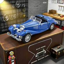1pc 2026 New 1:36 Scale Vintage 500K Classic Car Alloy Model, Collectible Desktop Decor, Birthday/Graduation Gift - Multicolor - View 14