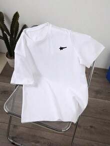 ZIVRE Men's Summer Cute Cartoon Pattern T-Shirt With Round Neck And Short Sleeves, Boyfriend Gift, For Going Out - 魏斯 3 - 查看 1