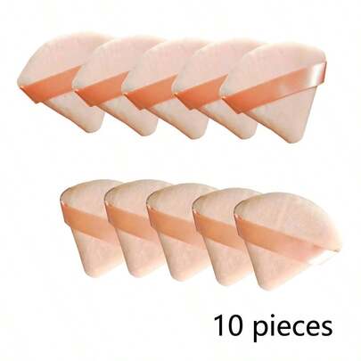 50/20/10/5/1个装三角化妆海绵，可重复使用多功能化妆工具，适用于粉底、妆前乳、BB霜、防晒霜、气垫、腮红等。完美替代化妆刷，是旅行和居家使用的理想之选。