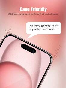 2pcs - Tempered Glass Screen Protector, Compatible With IPhone 18Promax/18Pro/15/15 Plus/17 Pro Max/17/16 Pro Max/14/13/12/11/XS Max, Suitable For Daily, Office And Home Use, Waterproof, Shockproof, Scratch-Resistant, Anti-Fingerprint, Provides Full Coverage. - Clear - View 4