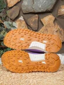 1 đôi giày thể thao nữ nhẹ, màu trắng, kiểu dáng casual, phù hợp cho nữ sinh, giày thời trang cho các bạn gái nhỏ nhắn, mẫu mới xuân/thu 2025, đế dày thoáng khí. - Màu tím - Xem 6