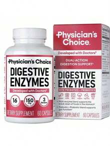 Physician's Choice Digestive Enzymes, Digestive & Gut Health, Bloating & Meal Time Discomfort, Men And Women, 30 Count - 1 - 查看 4