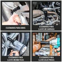 Juego de 20 llaves de tubo de 1/2 pulgada, herramientas premium, color negro. - por defecto - Ver 3