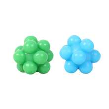 2pcs Elastic High Cat Toy Balls, Interactive Chew Toys, Dental Cleaning Training, Suitable Cat Supplies - Multicolor - View 8