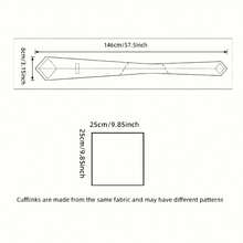 Men's Tie Set, Classic Fashion Business Party Tie Gift Box - Navy Blue - View 2