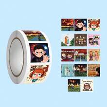 500张装主题卡通可爱贴纸，Q版涂鸦贴纸，ISN风格 - 彩色 - 查看 5