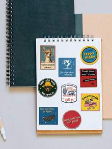 50pcs Retro American Encouragement Stickers Decals For Laptop Notebook Suitcase Skateboard Guitar Funny Graffiti Stickers Creative Gifts Scrapbook Supplies Stationery Funny Stickers Kindle - A - View 9