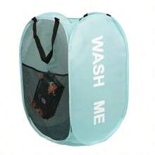 Cesto de ropa portátil de malla con apertura amplia, transpirable y plegable, cesta de lavandería ahorradora de espacio para dormitorio, viaje y baño - Multicolor - Ver 7