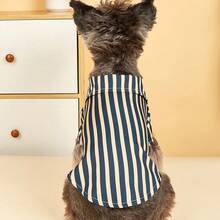 1pc Striped Shirt For Cats & Dogs, Pet Clothes - Multicolor - View 3