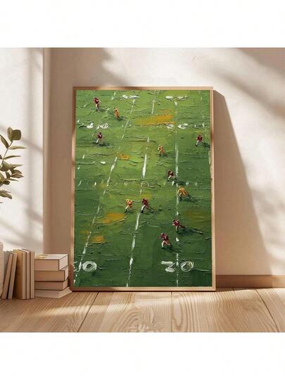 1 Piece Sports Art Poster, Werner Bronkhorst Style, Decoration, Sports Fan Gifts, Eagles, Steelers, Bills Decorative Paintings, Mahomes, Kelce, Allen, Hurts, Canvas Art Wall Paintings, Room Posters, Home Decoration, Room Decor Supplies, Bedroom & Living Room Decor, Frame Optional.