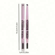 2pcs Dual-Ended Eyebrow Pencil, 2-In-1 Fine Tip & Brush Design, Long-Lasting Waterproof Natural Makeup, Automatic Eyebrow Pencil With Triangular Tip & Soft Brush, Easy To Apply - Eyebrow Pencil - View 5