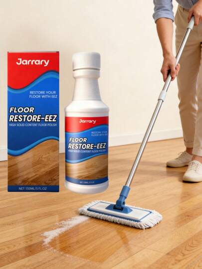 多用途木地板蜡保养喷雾 - 清洁、抛光并修复木地板划痕，适用于家用拖把、泡沫拖把。